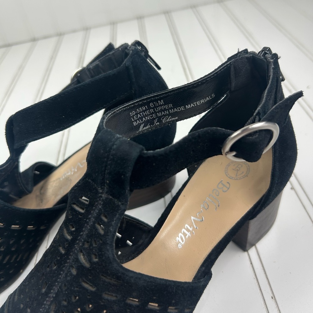 Bella Vita Illiana Vintage Cut-Out Block Sandal Heels Womenโs Size 6.5M - Picture 4 of 12